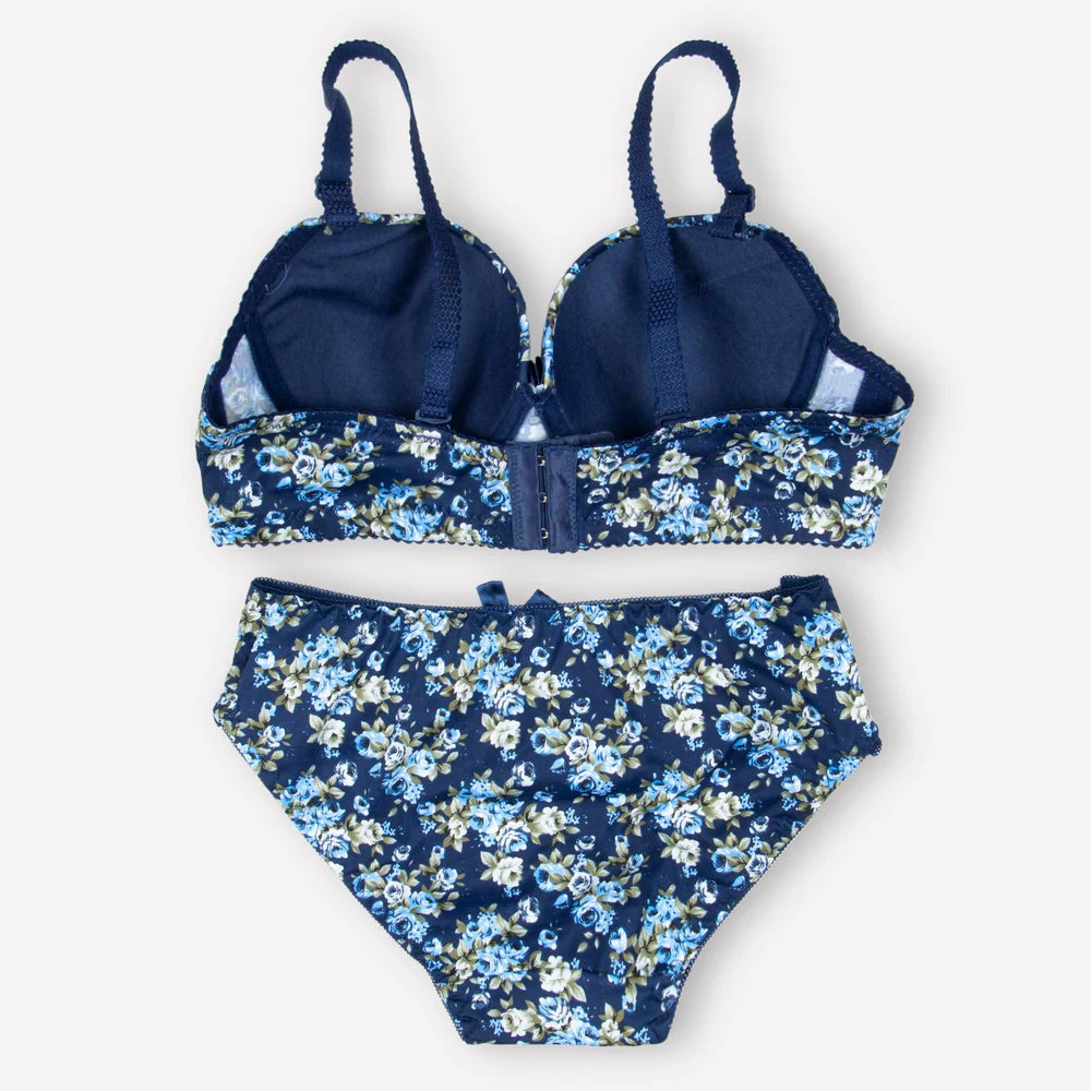 Plum Floral Padded Set